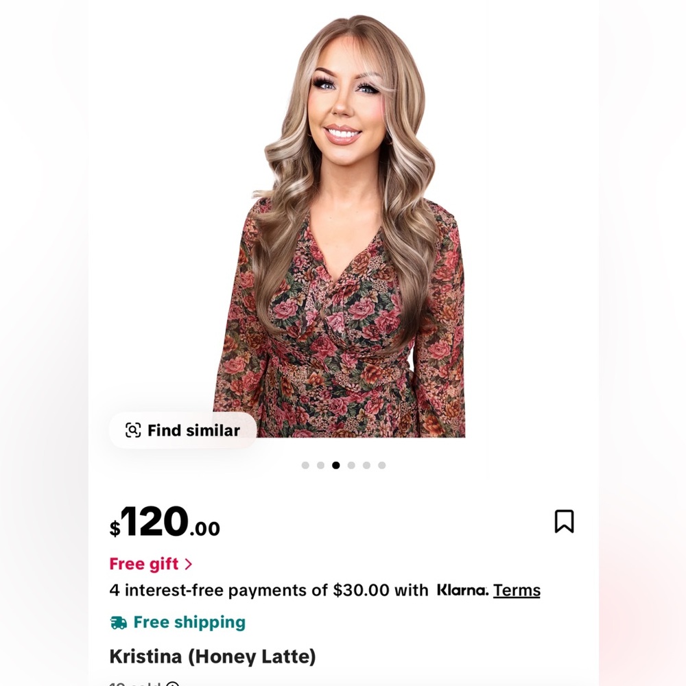 Kristina w/K Honey Blonde Wig